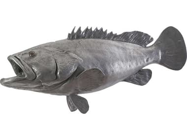 Phillips Collection Polished Aluminum Estuary Cod Fish 3D Wall Art PHCPH64542