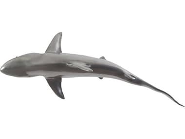Phillips Collection Silver Leaf Whaler Shark Fish 3D Wall Art PHCPH64545