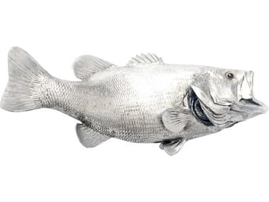 Phillips Collection Silver Leaf Largemouth Bass Fish 3D Wall Art PHCPH66570