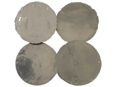 Phillips Collection Galvanized Liquid Silver Metal Wall Art (Set of 4) PHCPH67805