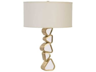 Phillips Collection Pebble Gold White Buffet Lamp PHCCH92443