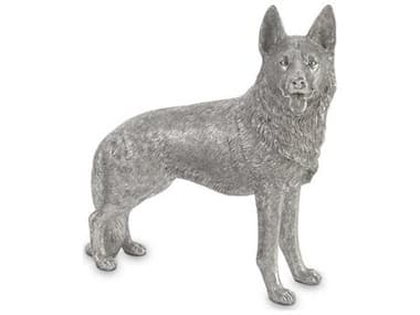 Phillips Collection Silver Leaf German Shepherd Sculpture PHCPH72092