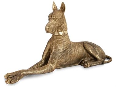 Phillips Collection Gold Leaf Right Facing Great Dane Sculpture PHCPH75330