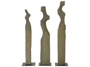 Luxecor Grey Flow Women Sculpture Set of 3 LXCFLO32452