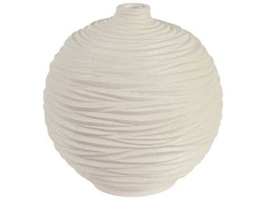 Phillips Collection Stone Cast / Off White Waves Sphere Vase PHCPH53125