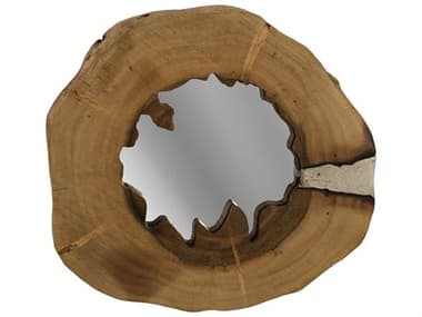 Phillips Collection Polished Aluminum Natural Wall Mirror Round PHCIN85752