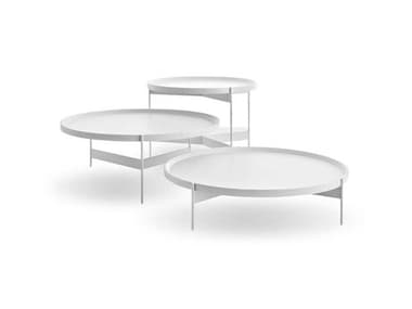 Pianca Abaco Round Metal Matte Coffee Table PIAT0A90BIANCO