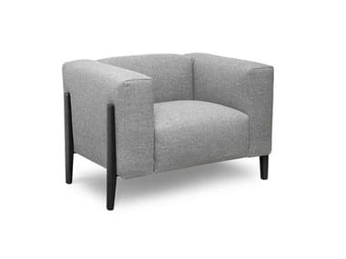 Pianca All-in Medium Grey / Grey Oak Accent Chair with Low Backrest PIAD9AL060
