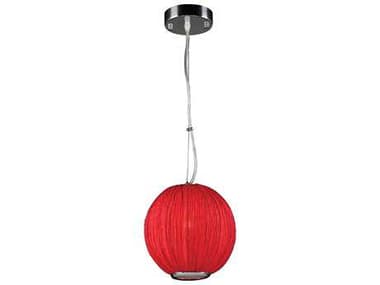 PLC Lighting Sidney Red 8'' Wide Incandescent Pendant PLC73001RED