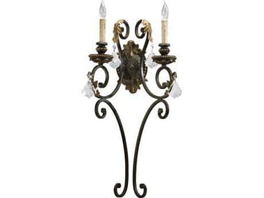 Quorum International Rio Salado Toasted Sienna with Mystic Silver Two-Lights Wall Sconce QM5357244