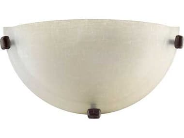 Quorum 6" Tall Oiled Bronze Glass Wall Sconce QM562986