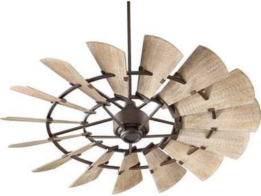 Quorum International Windmill Oiled Bronze 60'' Wide Indoor Ceiling Fan QM9601586
