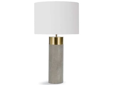 Regina Andrew Harlow Ivory Grey Shagreen Cylinder Buffet Lamp REG131178