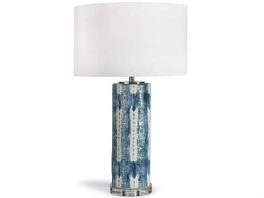 Regina Andrew Mali Ceramic Indigo Linen Blue Buffet Lamp REG131207