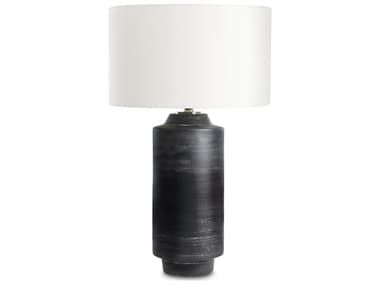 Regina Andrew Dayton Ceramic Ebony Linen Black Buffet Lamp REG131275