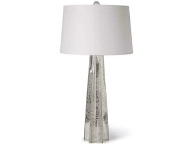 Regina Andrew Glass Star Antique Mercury Linen Silver Buffet Lamp REG131098AM