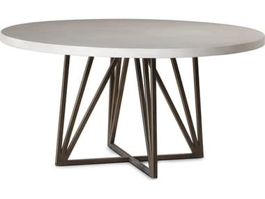 Sonder Living 60&quot; Round Wood Silver Gold Dining Table RD0801282