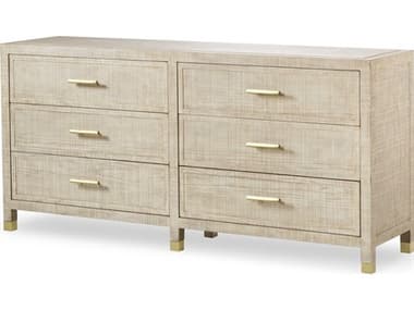 Sonder Living Raffles 72&quot; Wide 6-Drawers Ply Wood Double Dresser RD0804135
