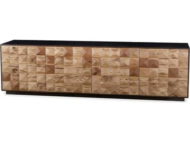 Sonder Living Frank 86'' Oak Wood Natural Reclaimed French & Bronze Credenza Sideboard RD0704308