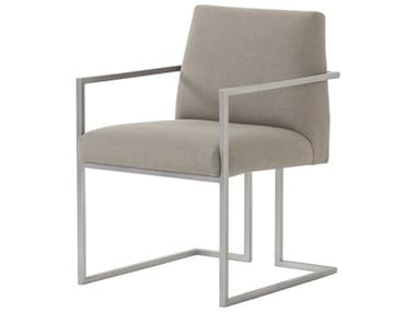 Sonder Living Paxton Gray Fabric Upholstered Arm Dining Chair RD0802331