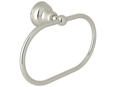 Rohl Arcana Polished Nickel Wall Mount Towel Ring HORCIS4PN