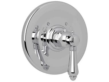 Rohl Polished Chrome 3/4 Thermostatic Trim without Volume Control with Lever Handle HORA4914LMAPC