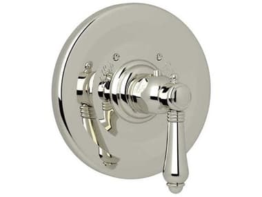 Rohl Polished Nickel 3/4 Thermostatic Trim without Volume Control with Lever Handle HORA4914LMPN