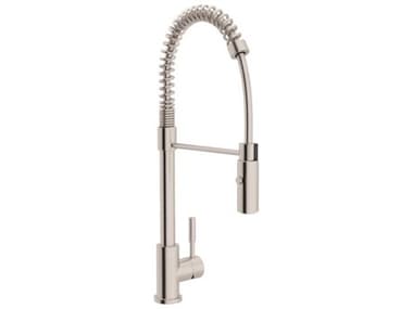 Rohl Lux Stainless Steel Pro Pull-Down Kitchen Faucet with Side Lever Handle HORR7521SS