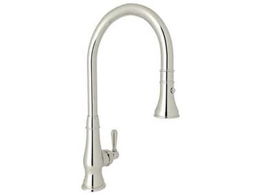 Rohl Patrizia Polished Nickel Pull-Down Faucet with Lever Handle HORA3420LMPN2