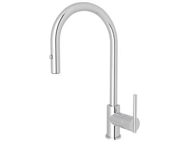 Rohl Pirellone Polished Chrome Pull-Down Side Lever Kitchen Faucet with Lever Handle HORCY57LAPC2