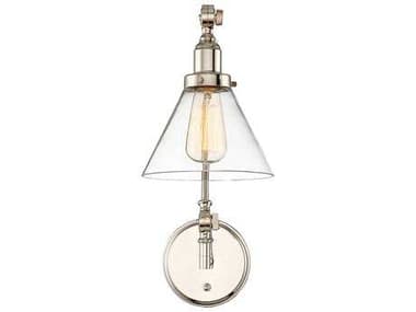 Savoy House Drake 17" Tall 1-Light Polished Nickel Glass Wall Sconce SV99131CP1109