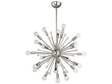 Savoy House Galea 23" 24-Light Polished Nickel Crystal Sputnik Pendant SV7609924109