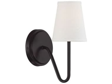 Savoy House Meridian 11" Tall 1-Light Oil Rubbed Bronze Glass Wall Sconce SVM90054ORB