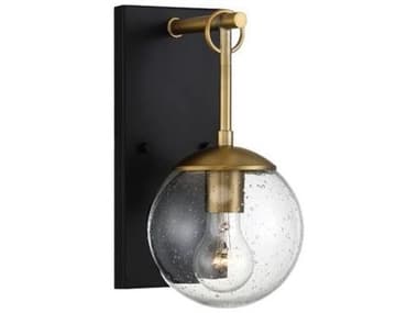 Savoy House Meridian Oil Rubbed Bronze / Brass 1-light Outdoor Wall Light SVM50029ORBNB