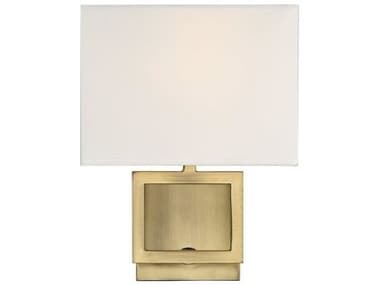 Savoy House Meridian 10" Tall 1-Light Natural Brass Wall Sconce SVM90009NB