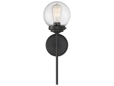 Savoy House Meridian 18" Tall 1-Light Oil Rubbed Bronze Glass Wall Sconce SVM90025ORB
