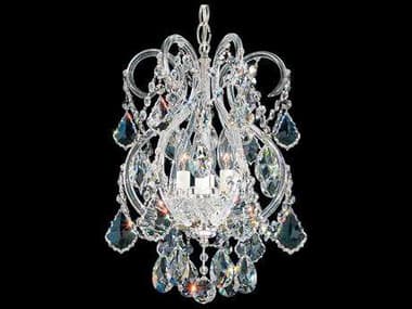 Schonbek Olde World 11" Wide 4-Light Silver Crystal Candelabra Chandelier S56809