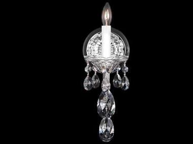 Schonbek Sterling 15&quot; Tall 1-Light Silver Crystal Wall Sconce S52990