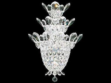Schonbek Trilliane 19" Tall 4-Light Silver Crystal Wall Sconce S55888