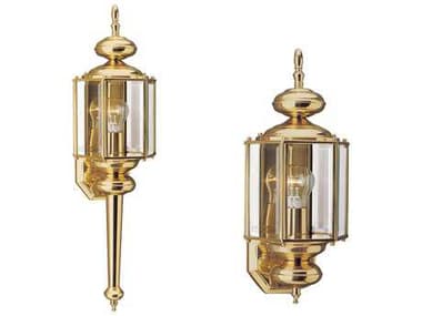 Sea Gull Lighting Classico Polished Brass Outdoor Wall Light SGL851002