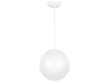 Sea Gull Lighting Leo - Hanging Globe White One-Light 12'' Wide Glass LED Mini Pendant SGL602293S15