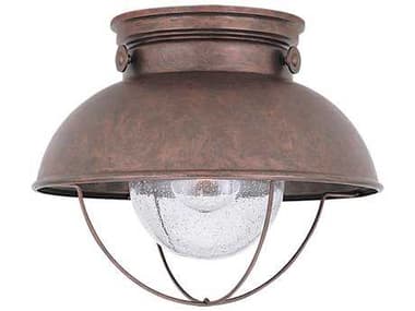 Sea Gull Lighting Sebring Weathered Copper Outdoor Ceiling Light SGL886944