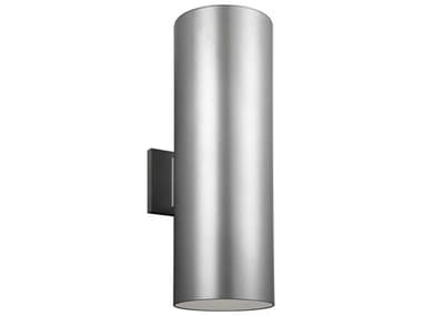 Sea Gull Lighting Painted Brushed Nickel 2-light 18'' High Glass LED Outdoor Wall Light SGL8413997S753