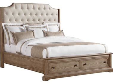 Stanley Furniture Wethersfield Estate Brimfield Oak Brown Upholstered Queen Panel Bed SL5181343