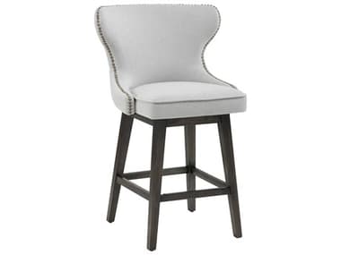 Sunpan Modern Home 5west Light Grey / Distressed Walnut Side Swivel Counter Height Stool SPN101187