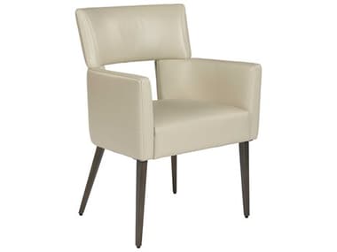 Sunpan Modern Home 5west Castillo Cream / Antique Brass Arm Dining Chair SPN105274