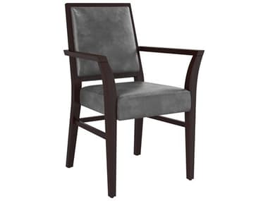 Sunpan Modern Home 5west Overcast Grey / Brown Arm Dining Chair SPN104924