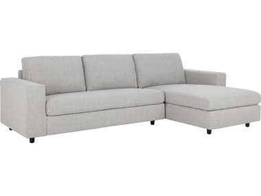 Sunpan Modern Home 5west Marble Grey / Black Sectional Sofa SPN101569