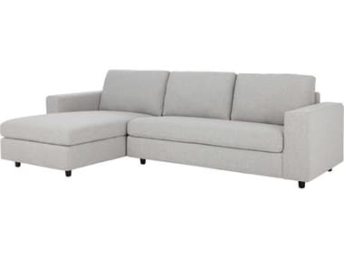 Sunpan Modern Home 5west Marble Grey / Black Sectional Sofa SPN103421