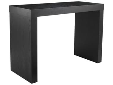 Sunpan Ikon 57" Black Rectangular Wood Bar Table SPN40257